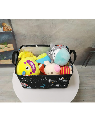 Cesta de Almacenamiento Plegable DUYIY 62.8L Planeta Negro