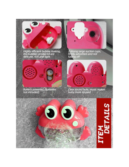 Juguete de Baño INSHUEY Rana Musical con Burbujas 22.86 cm