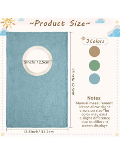 6 Baberos de Algodón Terry para Bebés - Absorbentes y Suaves 2