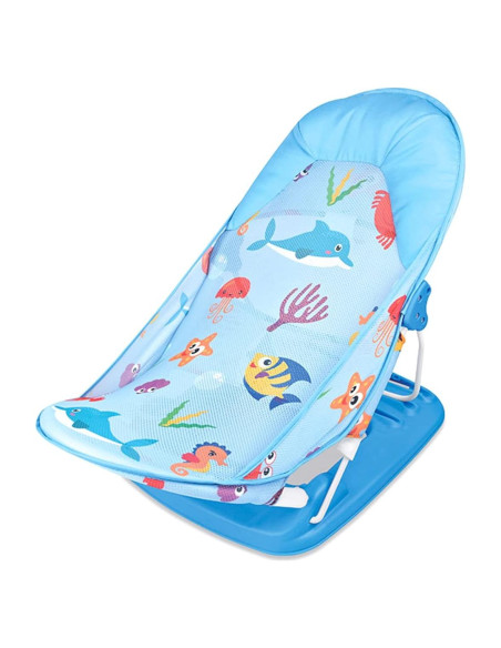 Bañera Plegable para Bebés Deluxe Verano Azul 0-12 Meses Bañera Plegable para Bebés Deluxe Verano Azul 0-12 Meses