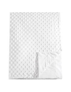 Manta de Bebé Minky David's Kids 76x102 cm Blanca Suave
