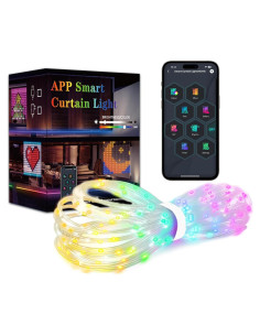 Luces de Cortina LED Inteligentes GeluEla 1.6x1.6m Control APP