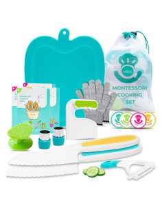 Juego de Corte Tovla Jr. para Niños - Cuchillos Seguros y Utensilios