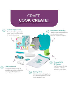 Juego de Corte Tovla Jr. para Niños - Cuchillos Seguros y Utensilios 2