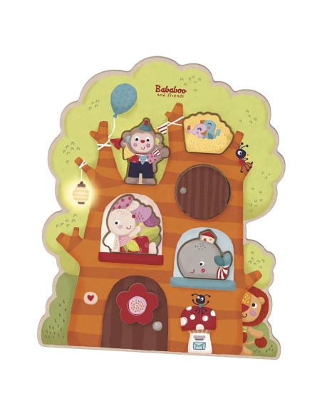 Rompecabezas de Madera Bababoo Casa en el Árbol 6 Piezas