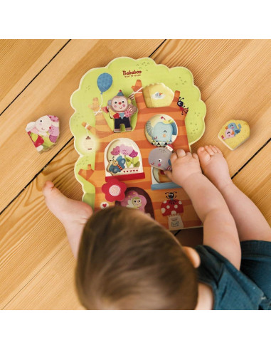 Rompecabezas de Madera Bababoo Casa en el Árbol 6 Piezas