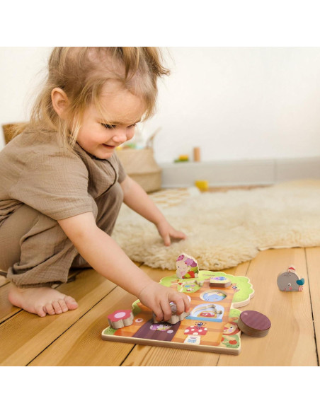 Rompecabezas de Madera Bababoo Casa en el Árbol 6 Piezas