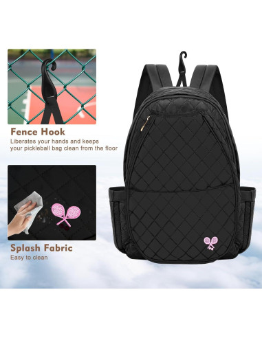 Mochila de Tenis Acolchada BEEYEO 44.96x30 cm Multifuncional