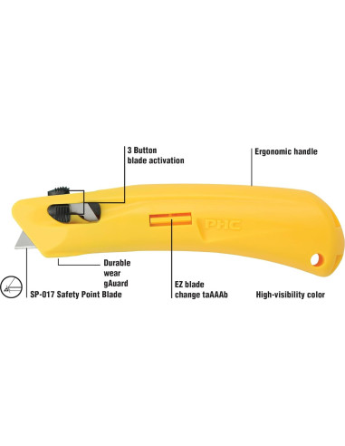 Cortador de Cajas Retráctil Pacific Handy Cutter EZ3 Ligero