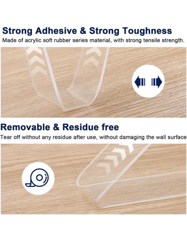 Cinta Nano Doble Cara AMYFAY 5m 3.05cm Alta Resistencia