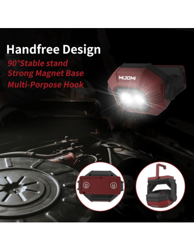 Luz de Trabajo LED Magnética MIJOMI W30 800 Lúmenes IP54