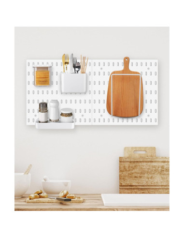 Yulejo 4 Contenedores Transparentes para Tablero de Clavos 10x8x8cm