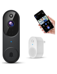 Cámara Timbre Inalámbrica Inteligente 1080P con Visión Nocturna