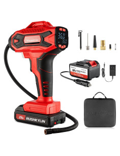 Compresor de Aire Portátil RUSHKYLIN 21V Inalámbrico 160PSI