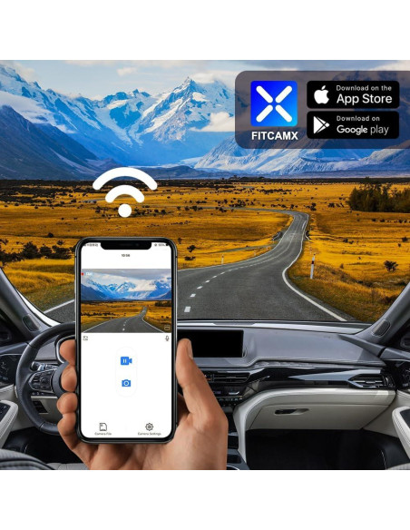 Cámara de Salpicadero Fitcamx 4K Frontal + 1080P Trasera para Acura MDX 2022-2024