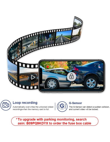 Cámara de Salpicadero Fitcamx 4K Frontal + 1080P Trasera para Acura MDX 2022-2024