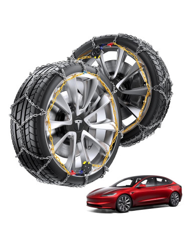 Cadenas de Nieve Alllake para Tesla Model Y - Juego de 2