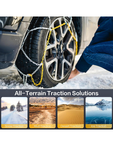 Cadenas de Nieve Alllake para Tesla Model Y - Juego de 2