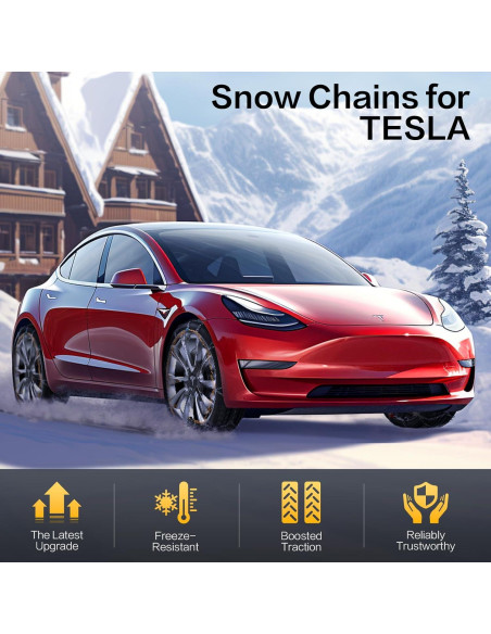 Cadenas de Nieve Alllake para Tesla Model Y - Juego de 2