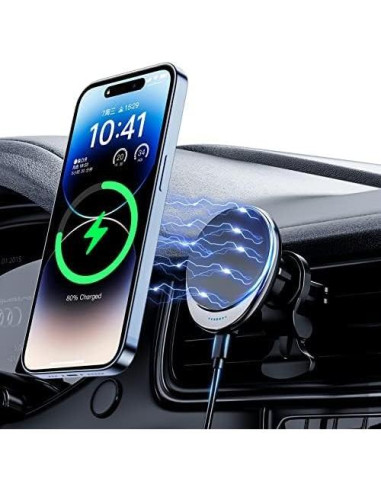 Soporte de Coche Inalámbrico MagSafe HOSEASON 15W para iPhone