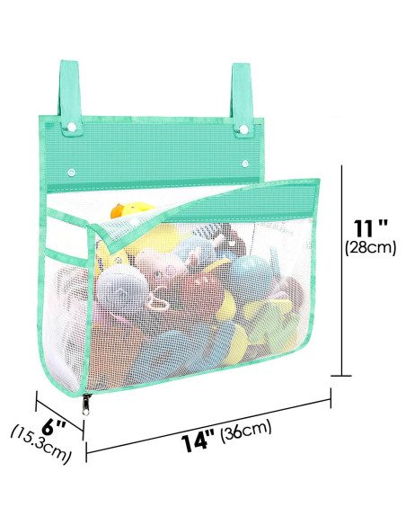 Linkidea Organizador de Juguetes de Baño 2 Piezas Malla Verde Linkidea Organizador de Juguetes de Baño 2 Piezas Malla Verde