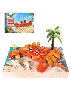Rompecabezas 3D Cangrejo YoShareTa para Adultos y Niños +27.94 cm