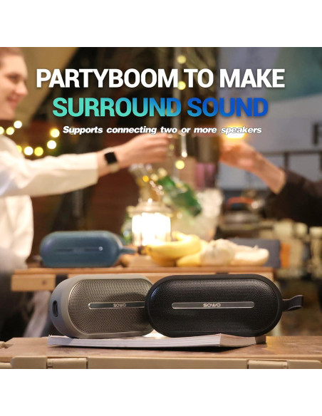 Altavoz Bluetooth Portátil SOWO Soundwave Pro 40W Impermeable