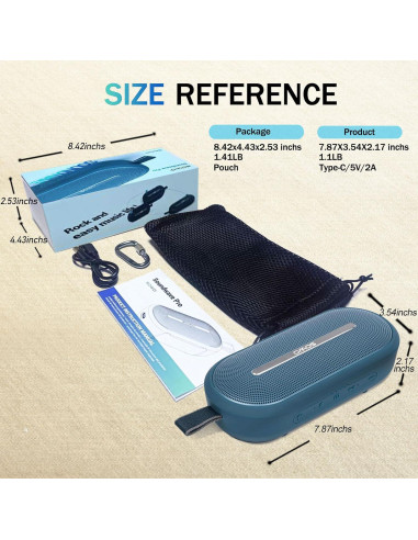 Altavoz Bluetooth Portátil SOWO Soundwave Pro 40W Impermeable