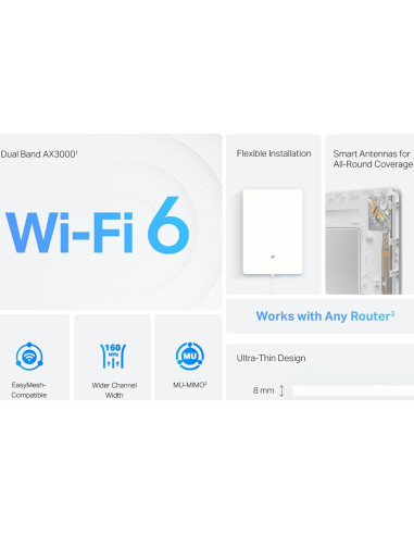 Extensor de Rango Wi-Fi 6 TP-Link Archer Air E5 250 m