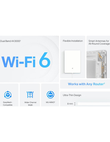 Extensor de Rango Wi-Fi 6 TP-Link Archer Air E5 250 m