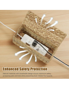 Caja Organizadora de Cables Mediana VinneGenzz Natural 2