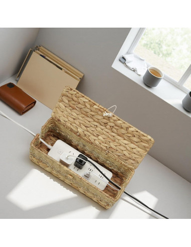 Caja Organizadora de Cables Mediana VinneGenzz Natural