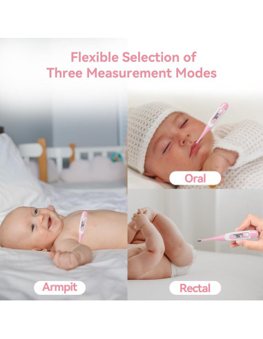 Termómetro Digital Clínico Berrcom DT008 con Punta Flexible