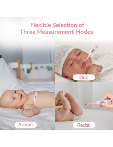 Termómetro Digital Clínico Berrcom DT008 con Punta Flexible