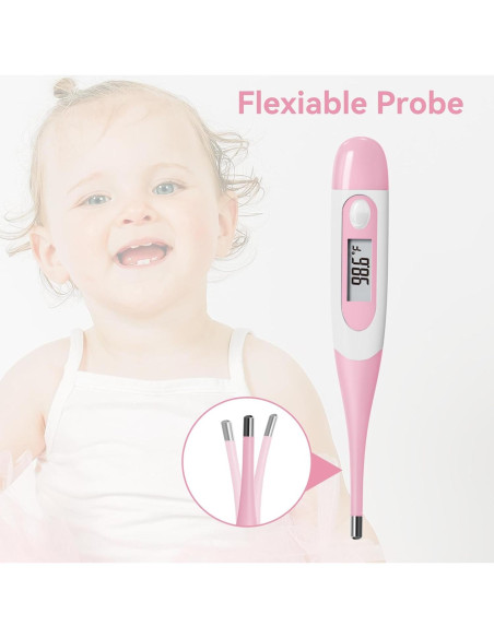 Termómetro Digital Clínico Berrcom DT008 con Punta Flexible