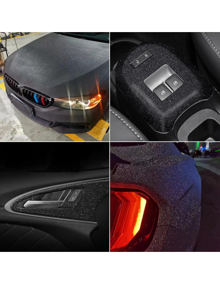 Envoltura de Vinilo Negro Brillante AuMoHall 30x200 cm