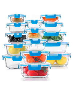 Set de 30 Contenedores de Almacenamiento de Vidrio KOMUEE