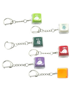 Paquete de 6 Llavero Antiestrés Iluminado AGLOO Teclado