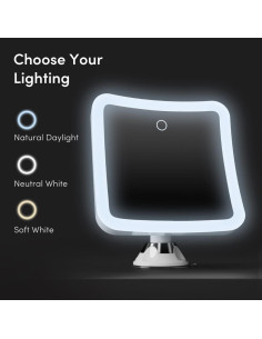 Espejo de Aumento Fancii 10x Recargable con Luz LED Regulable 2