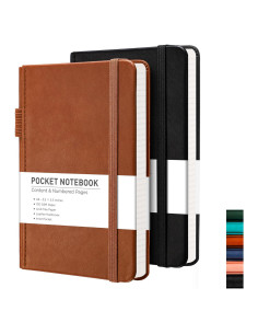 Cuaderno de Bolsillo RETTACY A6 2-Pack 320 Páginas Tapa Dura