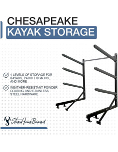 Soporte de Almacenamiento para Kayak StoreYourBoard, 4 Niveles, 181 kg 2