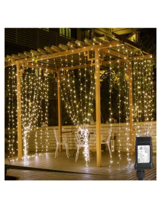 Luces de Cortina LED 594 Lighting EVER 6m x 3m 27 Cuerdas