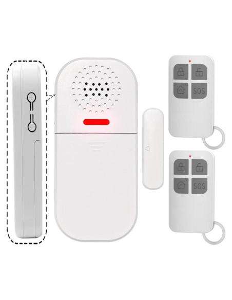 Alarma de Puerta Inalámbrica EverNary PA05 con Control Remoto