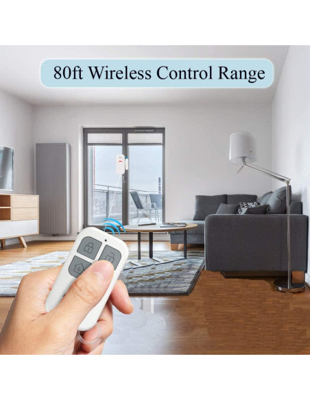 Alarma de Puerta Inalámbrica EverNary PA05 con Control Remoto