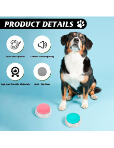 10 Botones de Grabación de Voz para Entrenamiento de Mascotas 2