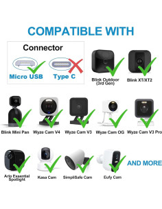 Cable de Extensión de Alimentación 7.92m DIANMU para Cámaras 2