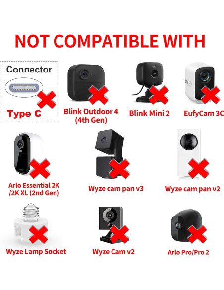 Cable de Extensión de Alimentación 7.92m DIANMU para Cámaras