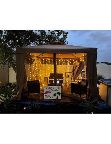 Luces de Cortina LED 594 Lighting EVER 6m x 3m 27 Cuerdas