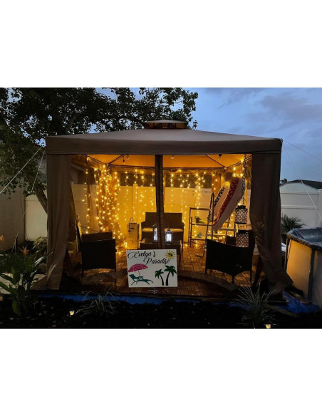 Luces de Cortina LED 594 Lighting EVER 6m x 3m 27 Cuerdas