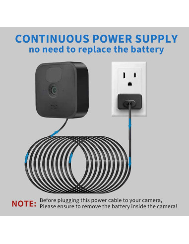 Cable de Extensión de Alimentación 7.92m DIANMU para Cámaras